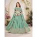 Picture of Comely Georgette Dark Sea Green Lehenga Choli