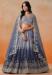 Picture of Lovely Georgette Steel Blue Lehenga Choli