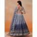 Picture of Lovely Georgette Steel Blue Lehenga Choli