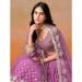 Picture of Delightful Georgette Plum Lehenga Choli