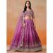 Picture of Delightful Georgette Plum Lehenga Choli
