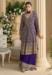 Picture of Pretty Georgette Plum Straight Cut Salwar Kameez