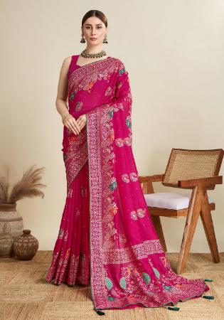 Picture of Classy Cotton Light Pink Saree