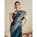 Picture of Stunning Satin & Silk Midnight Blue Saree