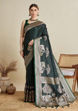Picture of Taking Satin & Silk Dark Slate Grey Saree