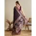 Picture of Beauteous Satin & Silk Saddle Brown Saree