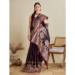 Picture of Beauteous Satin & Silk Saddle Brown Saree