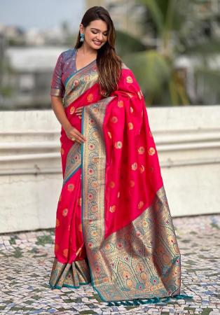 Picture of Appealing Silk Crimson Saree