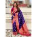 Picture of Splendid Silk Midnight Blue Saree