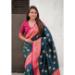 Picture of Grand Silk Dark Slate Grey Saree