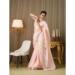 Picture of Superb Cotton & Organza Misty Rose Saree