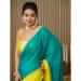 Picture of Taking Cotton & Organza Dark Cyan Saree