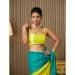 Picture of Taking Cotton & Organza Dark Cyan Saree