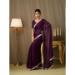 Picture of Enticing Cotton & Organza Purple Saree