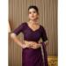 Picture of Enticing Cotton & Organza Purple Saree