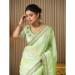 Picture of Pleasing Cotton & Organza Beige Saree