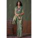 Picture of Excellent Silk Dark Olive Green Saree