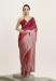 Picture of Beautiful Satin Indian Red Saree