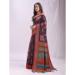 Picture of Wonderful Cotton & Linen Dark Slate Grey Saree