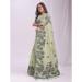 Picture of Statuesque Cotton & Linen Medium Spring Green Saree