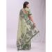 Picture of Statuesque Cotton & Linen Medium Spring Green Saree