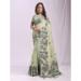 Picture of Statuesque Cotton & Linen Medium Spring Green Saree