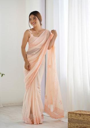 Picture of Admirable Georgette Tan Saree
