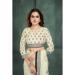 Picture of Gorgeous Crepe & Silk White Saree