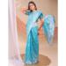 Picture of Ideal Cotton & Linen Light Steel Blue Saree