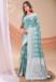 Picture of Delightful Cotton & Linen Sea Green Saree