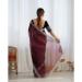 Picture of Excellent Net Saddle Brown Saree
