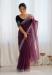 Picture of Beautiful Net Saddle Brown Saree
