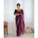 Picture of Beautiful Net Saddle Brown Saree