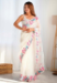 Picture of Stunning Silk & Organza Beige Saree