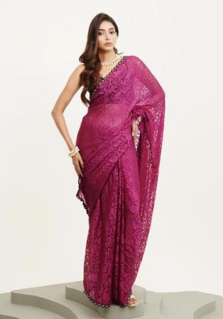 Picture of Wonderful Silk Pink Saree