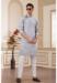 Picture of Comely Silk Light Slate Grey Kurtas
