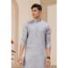 Picture of Comely Silk Light Slate Grey Kurtas