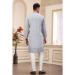 Picture of Comely Silk Light Slate Grey Kurtas