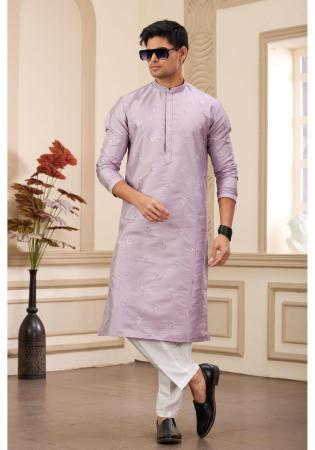 Picture of Charming Silk Thistle Kurtas
