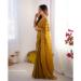 Picture of Comely Chiffon Olive Saree