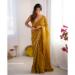 Picture of Comely Chiffon Olive Saree