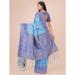 Picture of Alluring Linen & Silk Navy Blue Saree