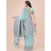 Picture of Stunning Linen & Silk Light Steel Blue Saree