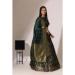 Picture of Stunning Chiffon Dark Olive Green Lehenga Choli