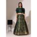 Picture of Stunning Chiffon Dark Olive Green Lehenga Choli