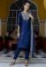 Picture of Cotton & Silk Navy Blue Readymade Salwar Kameez