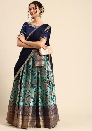 Picture of Beautiful Silk Slate Grey Lehenga Choli