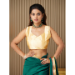 Picture of Good Looking Chiffon & Net & Organza Teal Saree