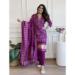 Picture of Splendid Cotton Dark Orchid Readymade Salwar Kameez