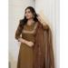 Picture of Admirable Cotton Brown Readymade Salwar Kameez